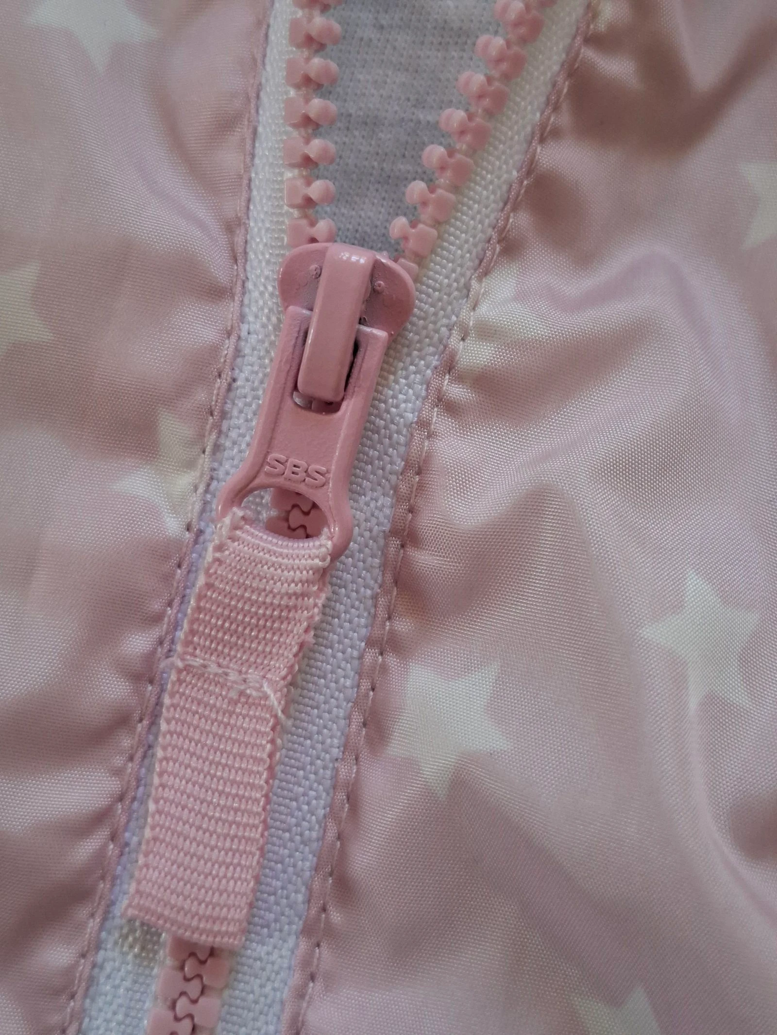 Roze windjack met sterren In Extenso 98 cm 3 jaar met capuchon licht meisje half seizoen – photo 3